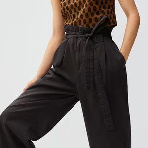 Everlane Paper Bag Pant - Black (Small)